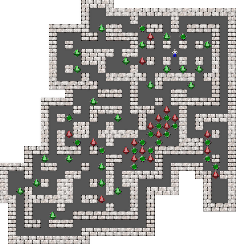 Sokoban Mass Remodel level 353